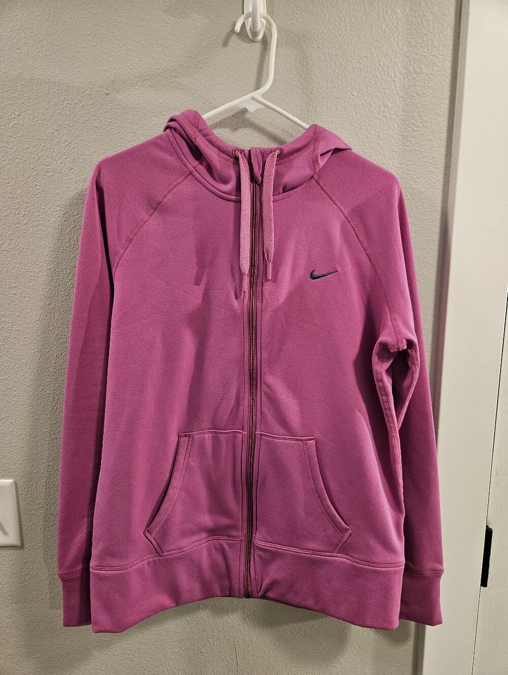 Nike Therma-Fit Full Zip Up Hoodie Women Size Large Pink